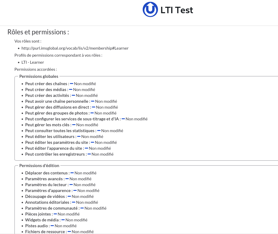 LTI test